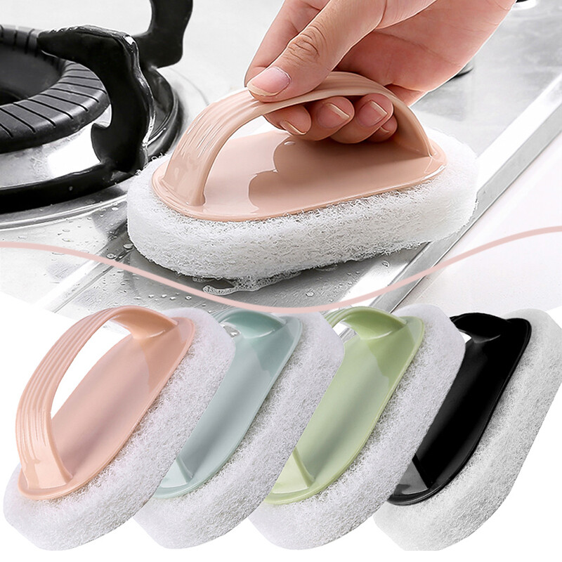 Kitchen Sponge Brush Bathroom Strong Cleaning Brush 清洁刷 洗碗海棉