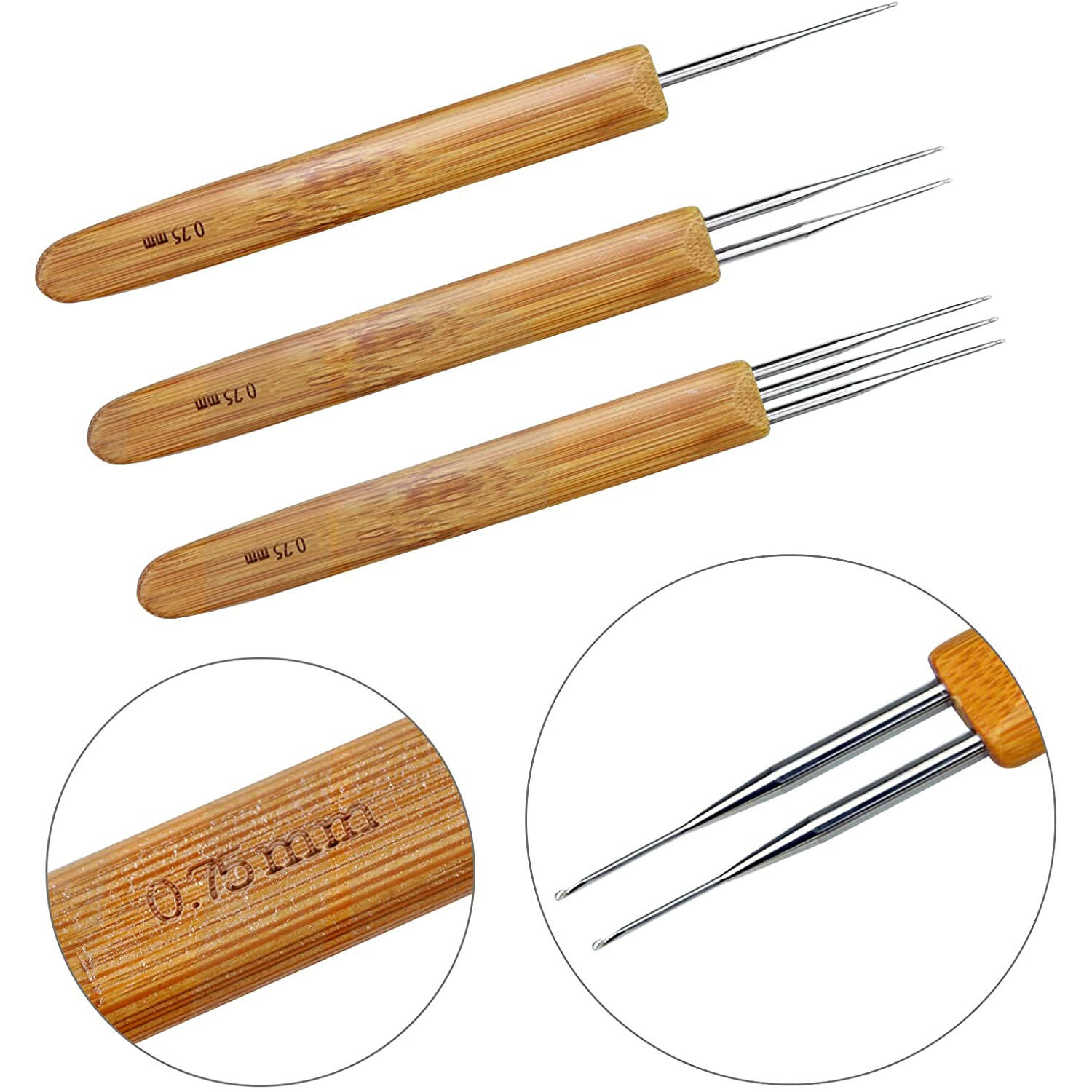6 Locking Craft Including Weaving Braid Hair Tool Set Hook Dreadlock Crochet