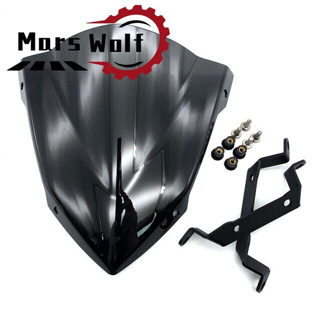 Motorcycle front sports windscreen windshield wind deflector viser visor for yamaha mt09 mt-09 2014 2015 2016 mt 09 fz09 fz-09