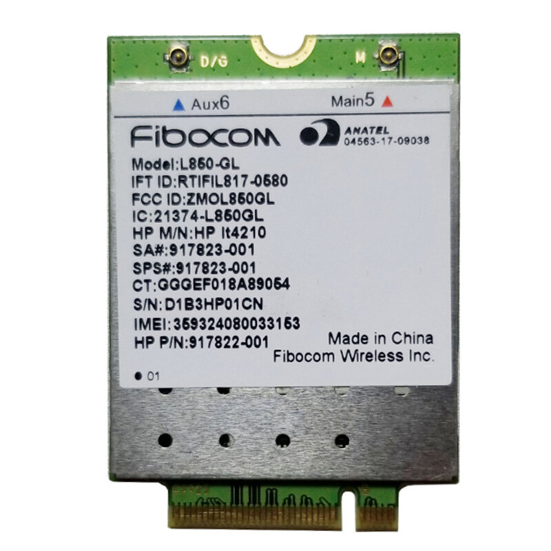 L850-gl lt4210 fdd-lte tdd-lte 4g card 4g module sps,917823-001 for 430 440 450 g5 notebook