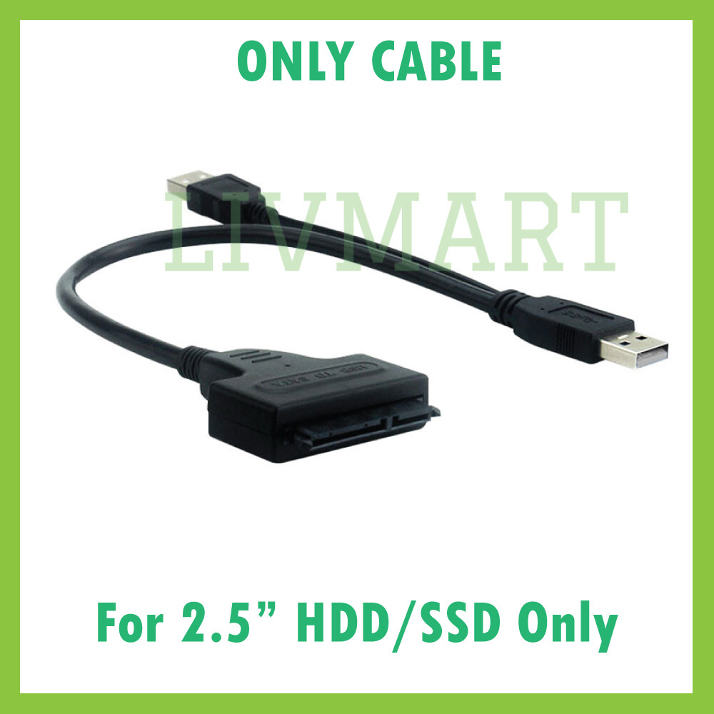 2.5/3.5 Inch Hard Disk Drive HDD/Solid State Drive SSD 2.0 USB to SATA ...