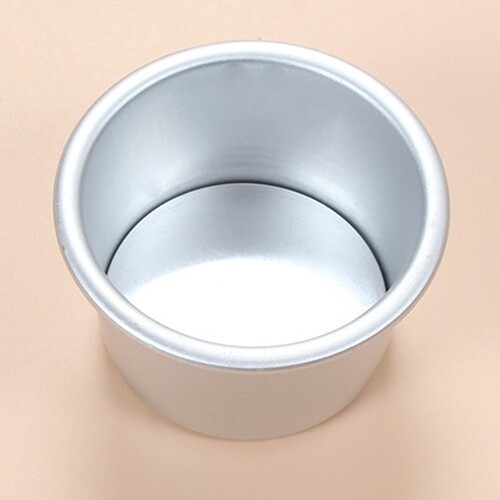Terylin 5Pcs 2.5inch Round Mini Cake Pan Removable Bottom Pudding Mold DIY Baking Tools