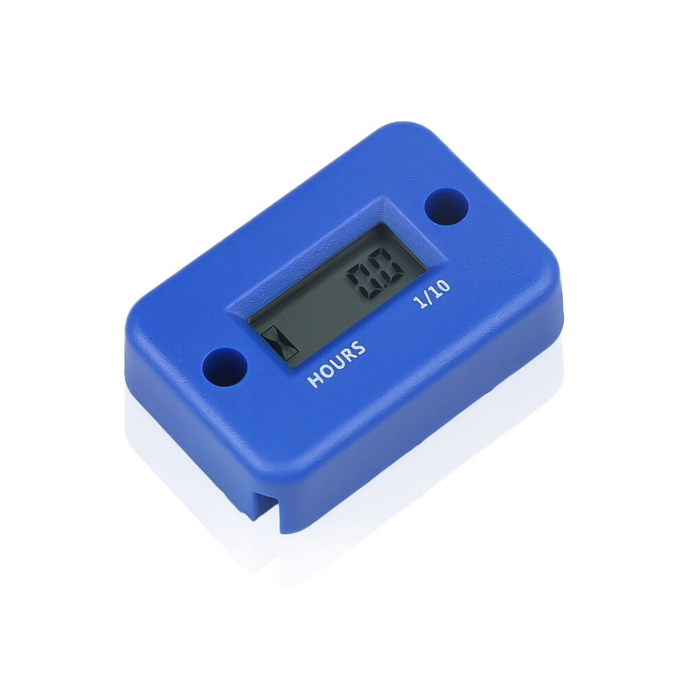 Aitemay Engine Tach Hour Meter Waterproof LCD Display Digital Tachometer Gauge for Motorcycle Motor Car Boat Tractor