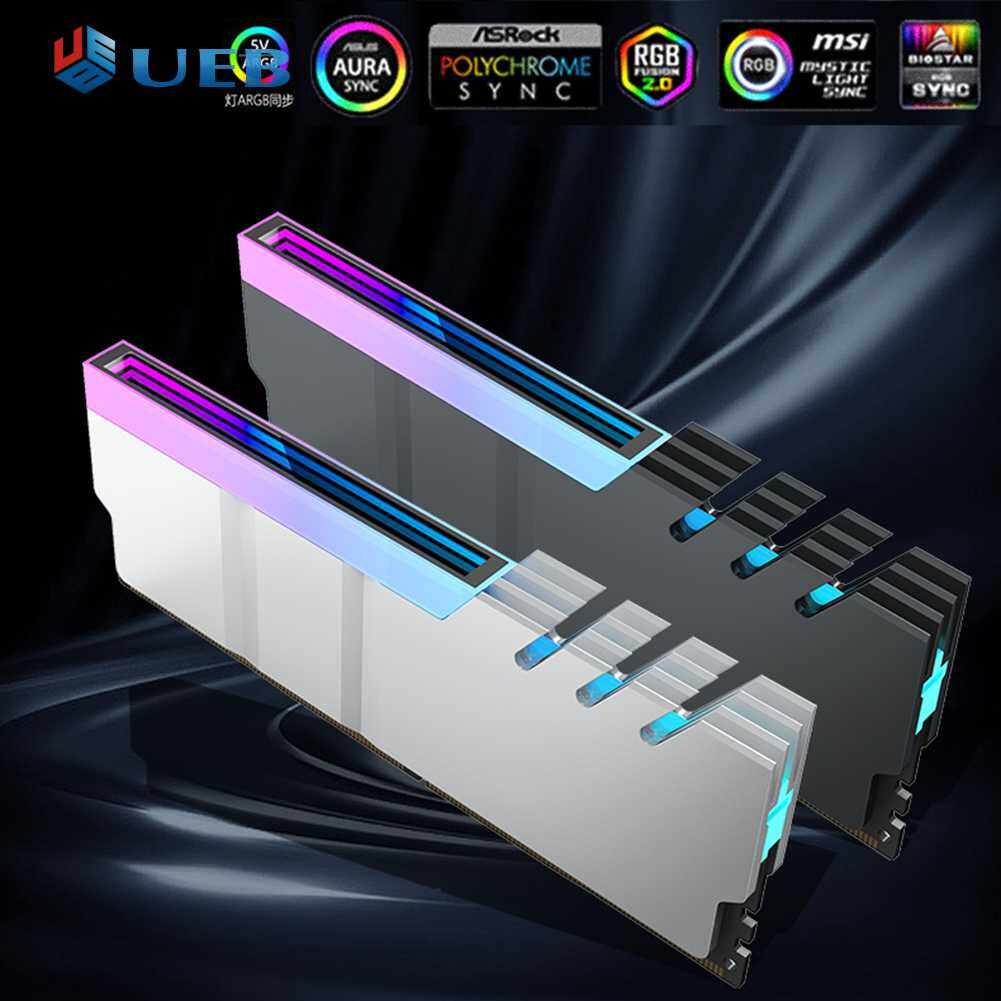 Memory module radiator ddr4 ddr5 ram cooling heat sink 5v 3pin argb aura sync aluminum alloy heat-resistance computer accessories