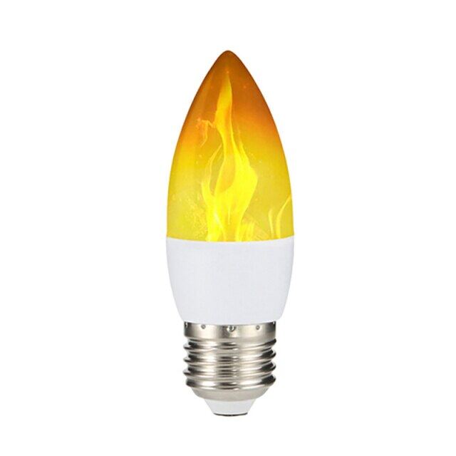 led flame effect light bulb e14