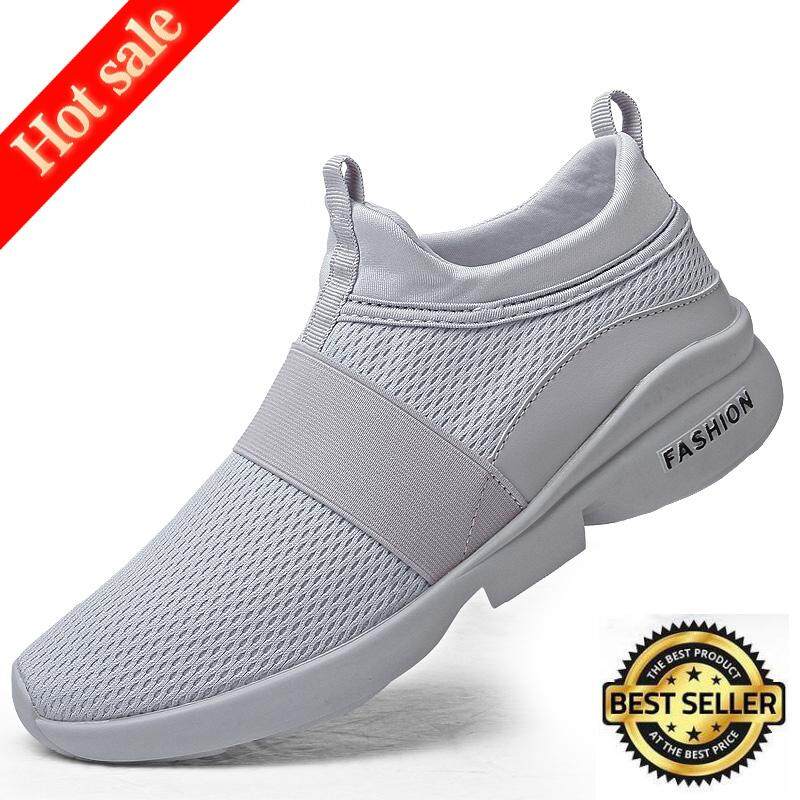 Sepatu Sneakers Slip on Pria Sepatu Olahraga Pria Gaya Korea Sepatu Lari Ringan Sepatu Olahraga Sepatu Lari Pria Sepatu Sneakers Pria Tanpa Tali Sepatu Pria Flat Shoes Slip on Size39-46