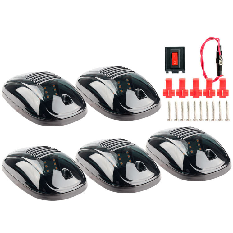 【5PCS】Universal pickup truck top light IP68 waterproof and dustproof 12-24VCab Marker Roof9LED Light F150 Dodge RAM car light Hilux car top light