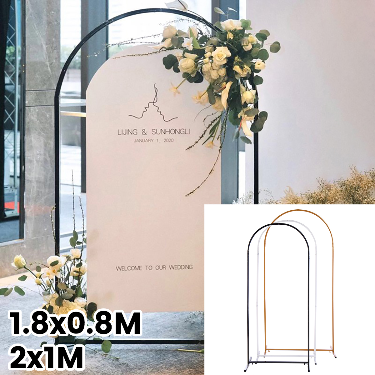 Wedding Sign Rack Wedding Rack Metal Arch for Wedding Party Bridal Prom Garden Floral ...