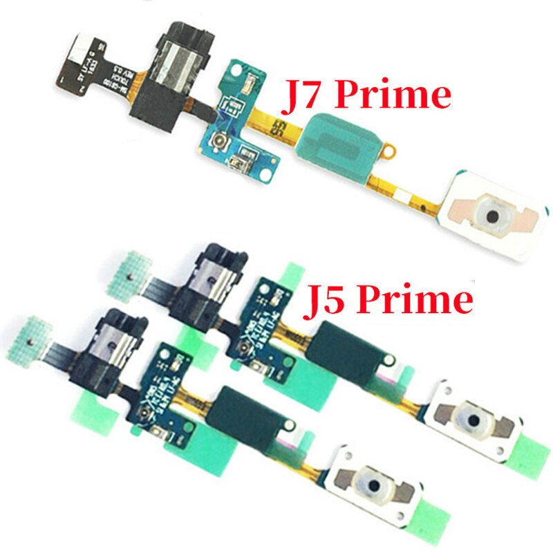 For Samsung Galaxy ON7 J7 Prime G6100 ON5 J5 Prime G5700 version Home Button Flex Cable Earphone Jack Ribbon