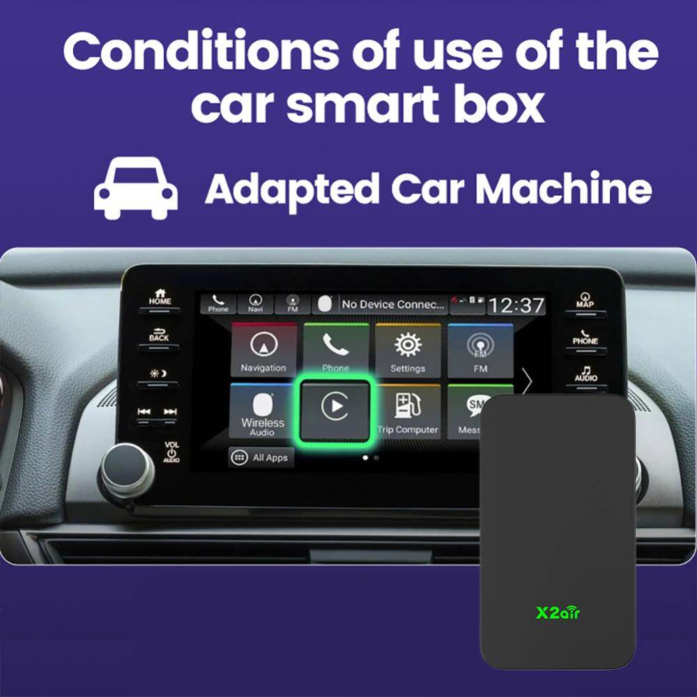 Car Navigation Box Bluetooth-compatible CarPlay Android Auto AI Box Intelligent Vehicle Module for Car Multimedia Video Player