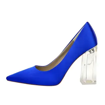 designer blue wedding shoes