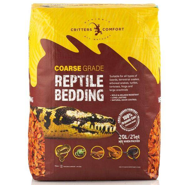 Critters Comfort Reptile Bedding(Coarse Grade) 20L P0016 Coco Husk