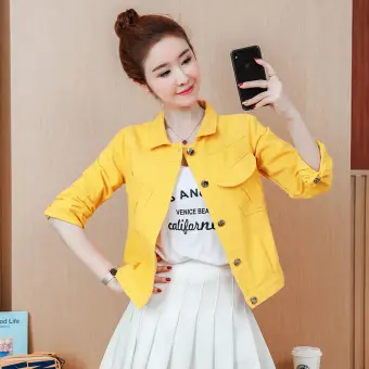 pink denim jackets for women