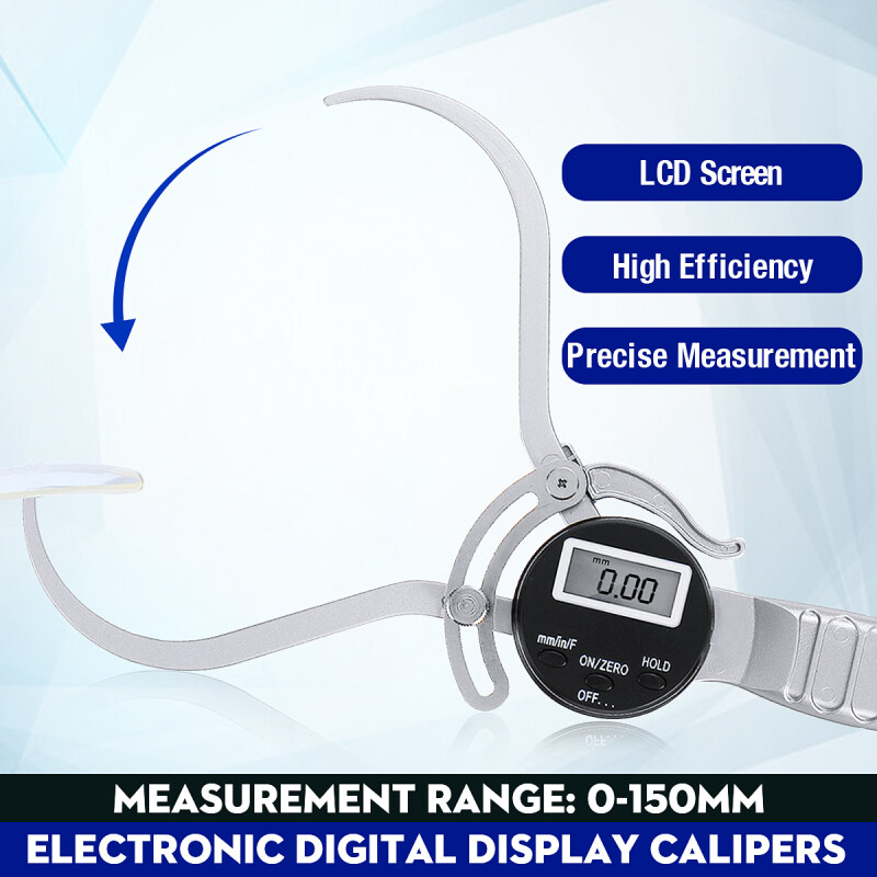 0-150mm LCD External Caliper Handheld Outside Gauge Diameter Tool For Measuring