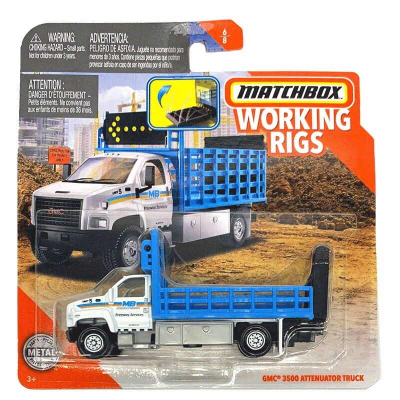 Matchbox Working Rigs International MV Box Truck MBX Mobile Crane Road ...