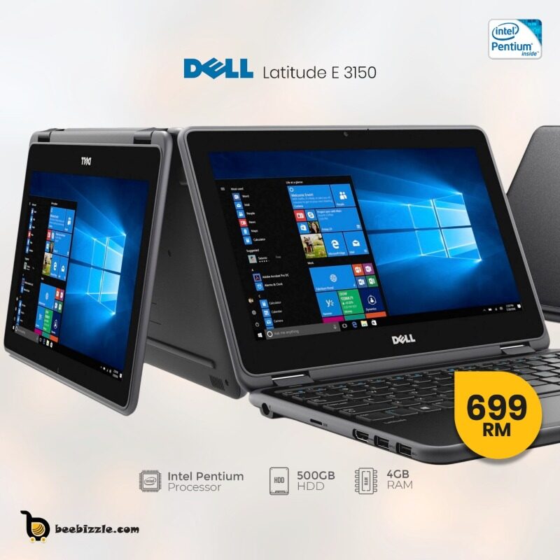 DELL LATITUDE 3150 LAPTOP, 4GB RAM, 500 GB HDD, WEBCAM, WINDOWS 10,13.1 INCH AND MORE.. Malaysia