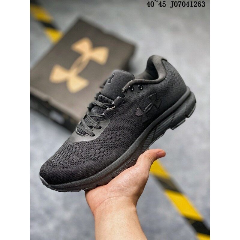 Giày Thể Thao 2020 UA Nam Tính Phí Spark Giày Chạy Bộ Sneakers Đen