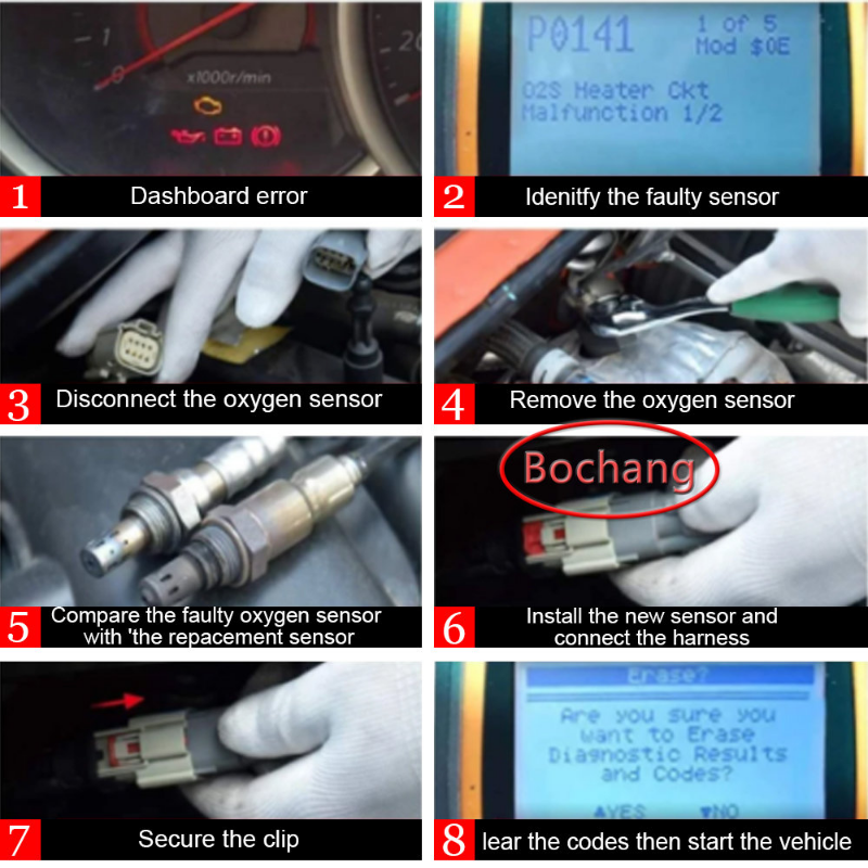 Cảm Biến Bochang Lambda Cảm Biến O2 Cảm Biến Oxy Cho Chevrolet Spark Daewoo Matiz Aveo Captiva Kalos Lacetti Cruze J300 96415639 96423429
