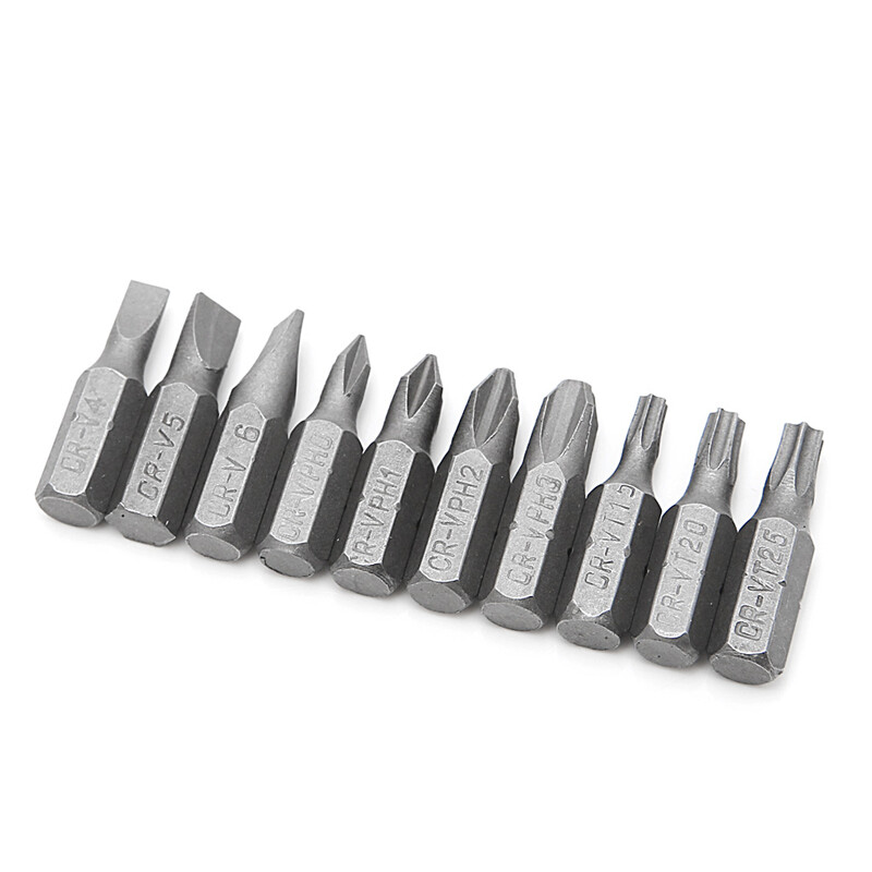 Tua Vít Ổ Cắm 10 Trong 1, Đầu Cờ Lê Đôi Hình Chữ L Đầu Dẹt Torx