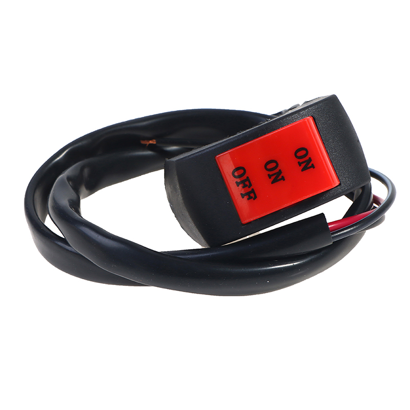Blowing LED Headlight Switch Far Near Three Line Motorcycle Handlebar Switch Button