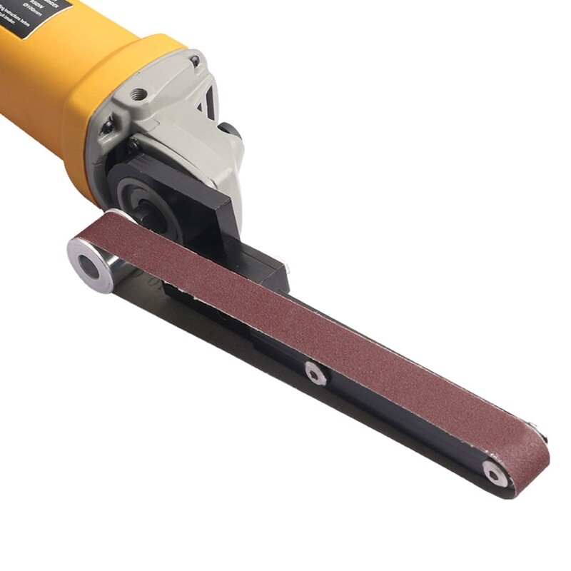 Sander Machine Sanding Belt Adapter Head Convert with Sanding Belts for Electric Model 100 Angle Grinder Woodworking