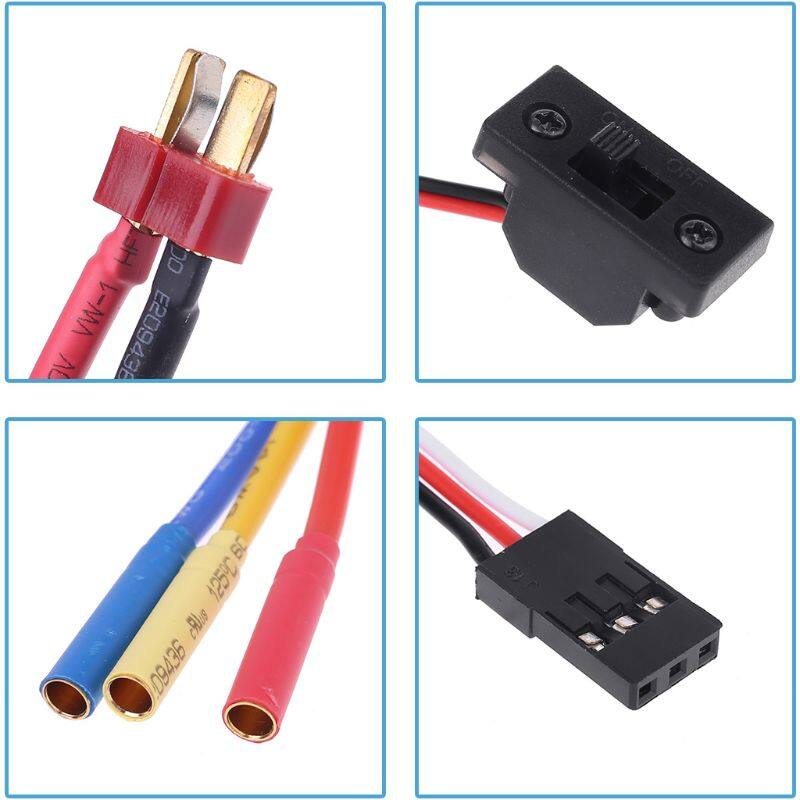 【Micheer】Brushless Động Cơ 1/10, Bộ Điều Khiển Tốc Độ Điện ESC Chống Nước 60A Cho Phụ Kiện RC