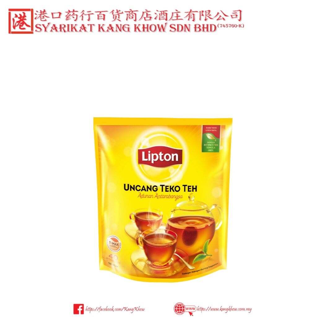 Lipton Tea Bags Uncang Teko Teh 40 Teabags Lazada