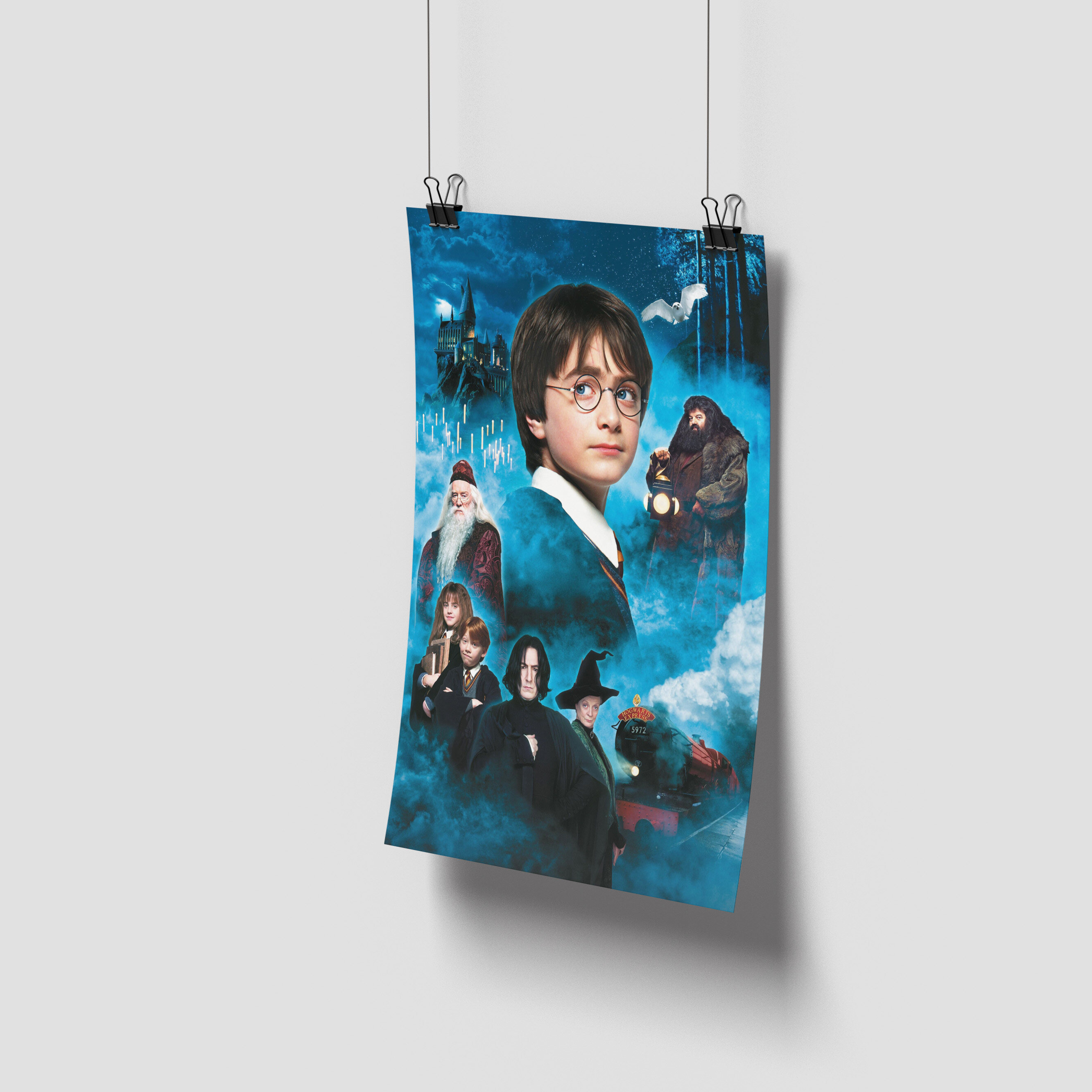 Harry Potter Poster Harry Potter Canvas Painting Harry Potter Wall Art with Frame Harry Potter