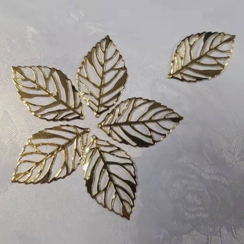 Daun emas | Daun emas hiasan | Daun emas sanggul | [5pcs] | Daun emas