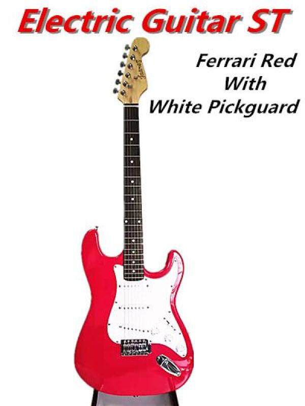 Electric Guitar Strat Basswood Body Rosewood Fingerboard ST Guitar Ferrari Red Malaysia