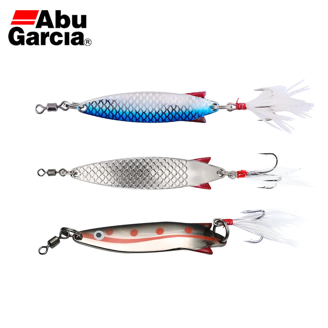 Black Box 5 Vintage Abu Garcia Spinners 2 Droppen and 3 Jungle Fishing Lures 
