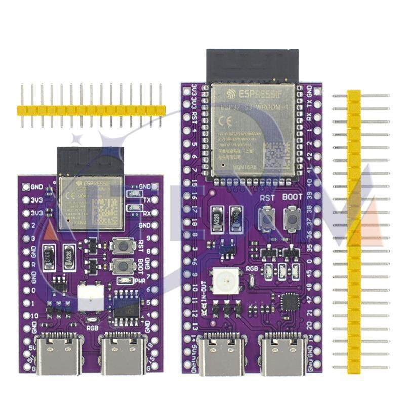 ESP32 Bảng Mạch Phát Triển USB Type-C Kép ESP32-C3 AI-C3 ESP32-C3-DevKitM-1 ESP32-C3-MINI-1 AI-S3 ESP32-S3 N16R8 ESP32-S3-DevKit C