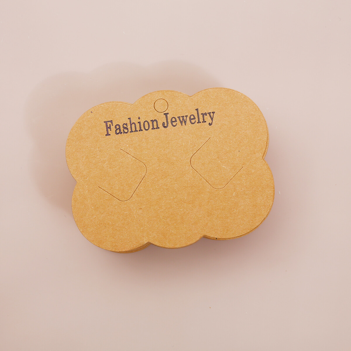 100pcs/Bag Handmade Kraft Jewelry Cards Paper PVC Card For Earring Necklace Bracelet Hair Band Jewelry Display Cards Packaging DIY