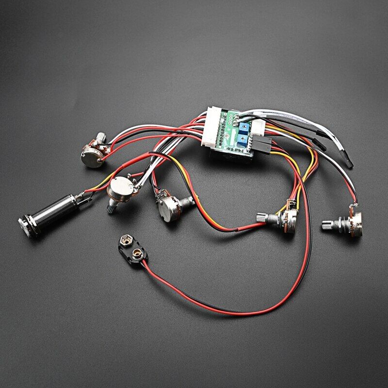 Prewire Bass Preamp Sirkuit Pickup Tif Pasif EQ Equalizers Untuk Bass Tif Pickup Gitar Kabel Harness Bass Pickup