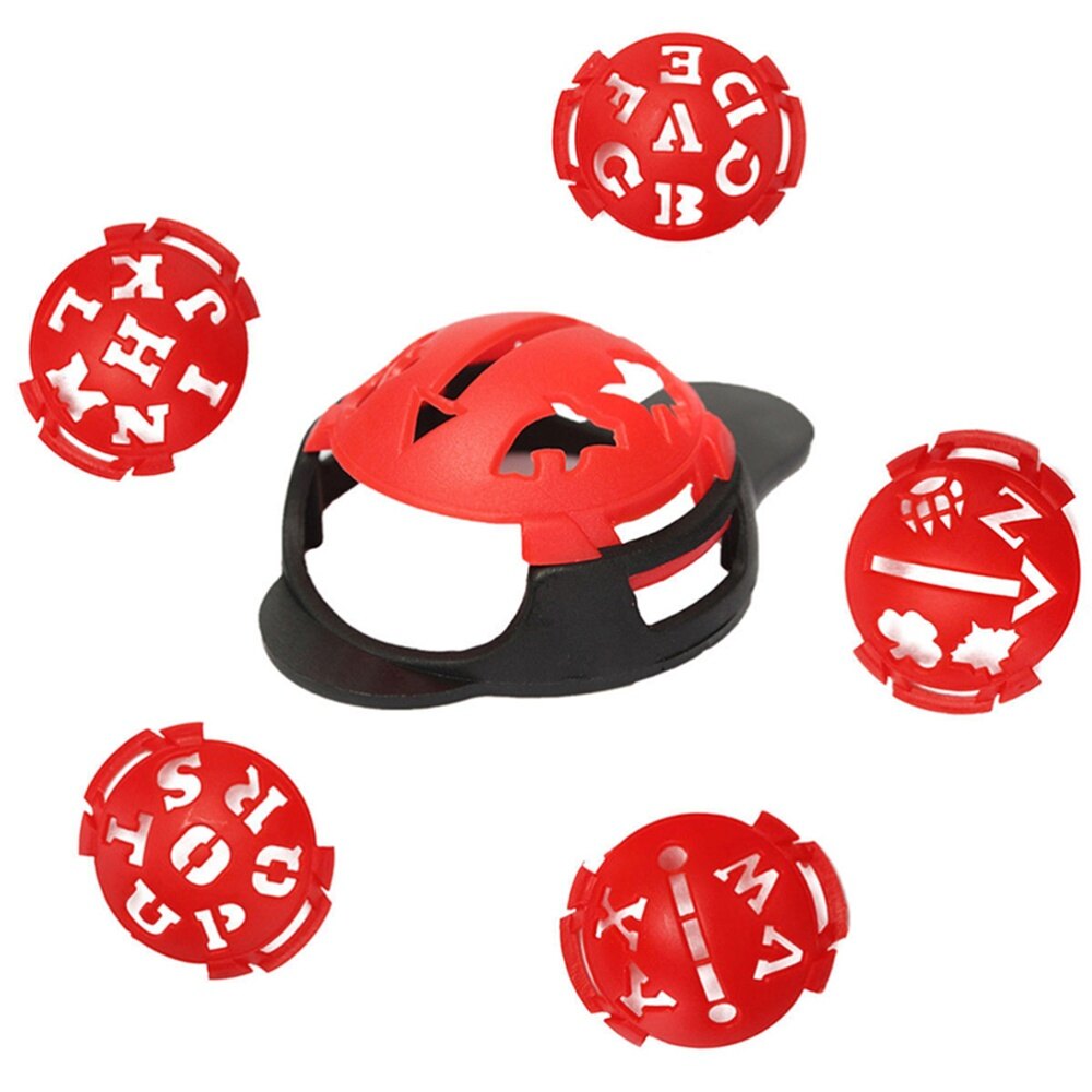 Sanba 6 in 1 Golf Ball Line Liner Marker Template Drawing Alignment Marks Sign Tool