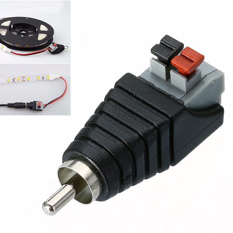 Ocean Speaker Wire A/V Cable to Audio Male RCA Adapter Jack