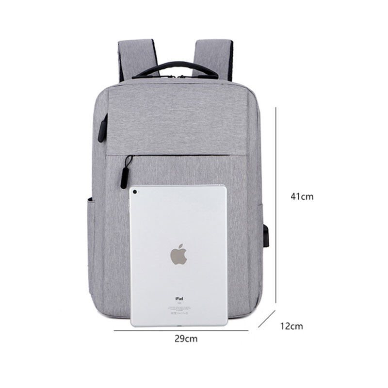 RL Men's Business Backpack Trend Casual Student School Bag Fashion Computer Backpack USB Interface
