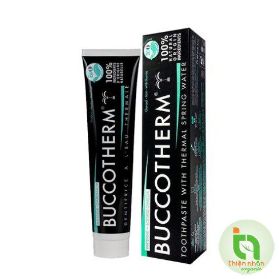 Kem đánh răng hữu cơ than hoạt tính Buccotherm 75ml