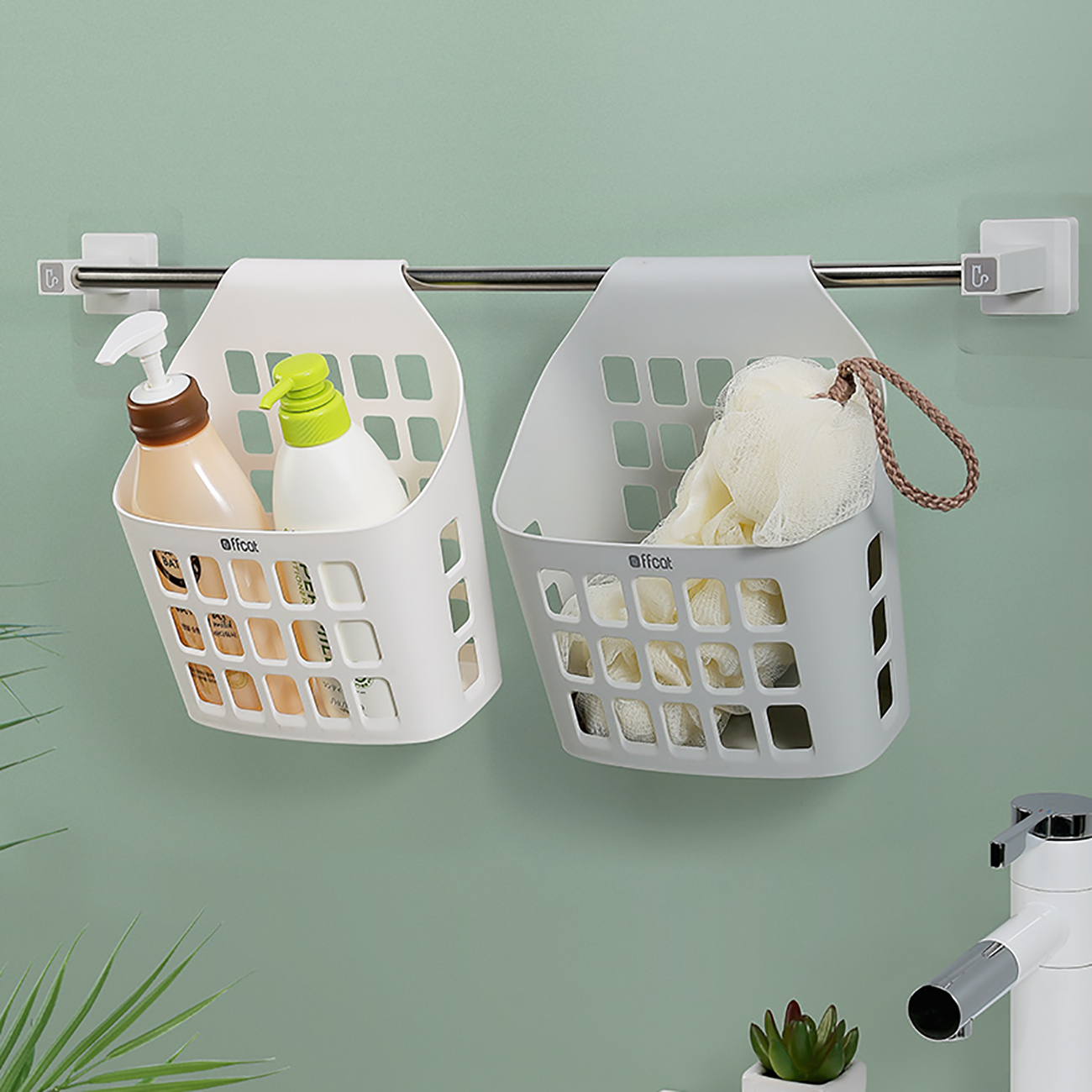 CNMF Wall-Mounted PP Large Capacity Laundry Basket with Handle