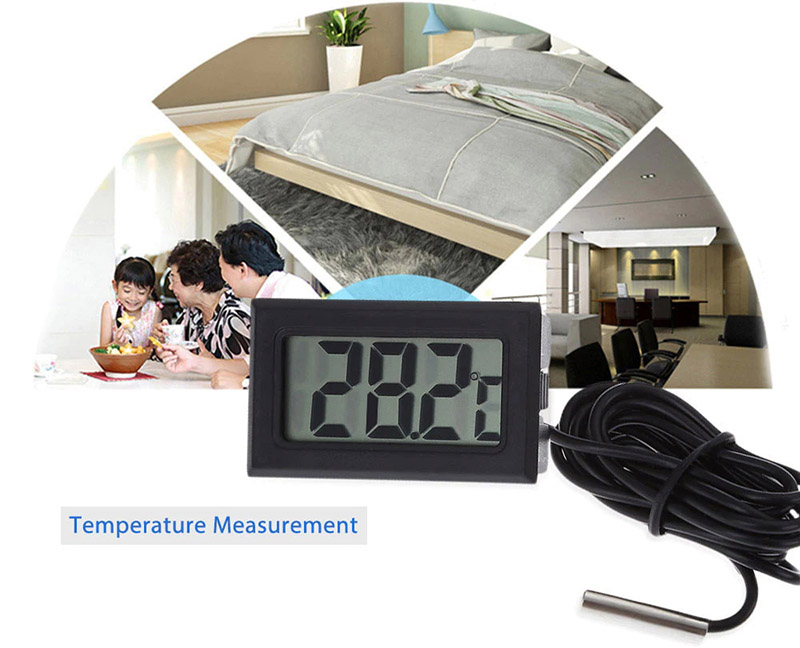 [Hàng Có Sẵn] KIPRUN Máy Đo Độ Ẩm Cảm Biến Nhiệt Kế LCD Kỹ Thuật Số Tiện Lợi Mini Máy Phát Hiện Độ Ẩm Màn Hình Theo Dõi Bể Cá Tủ Lạnh