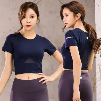 womens gym crop tops