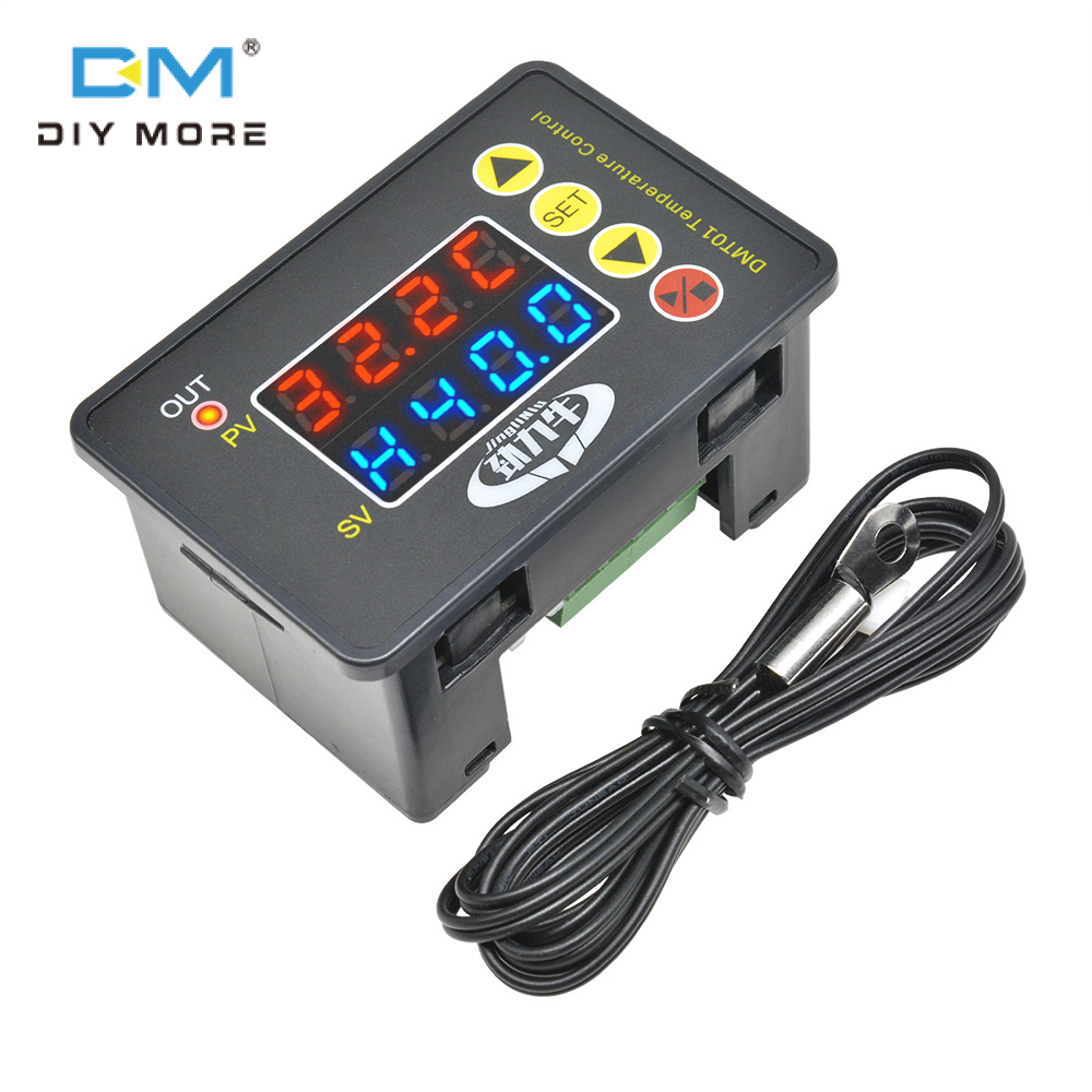 diymore NT01 Digital Display Temperature Controller Controlador De Temperatura Incubator Cooling Heating Switch Thermostat NTC Sensor