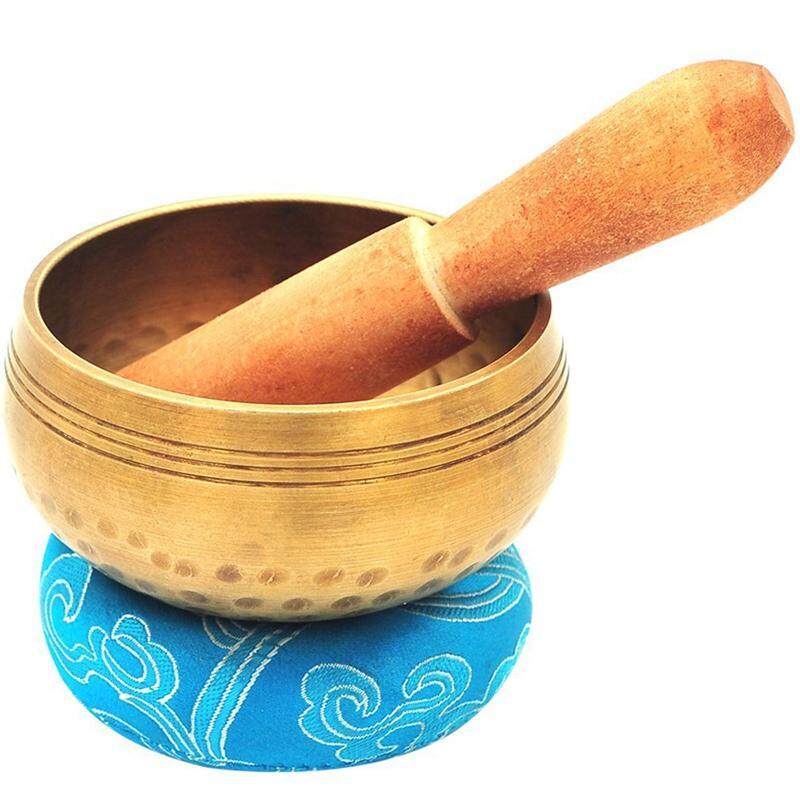 Handmade Palm Size 3.2 Inch Tibetan Spiritual Healing Meditation Yoga Singing Bowl Set From Tibet - Your First Yoga Singing Bowl Set