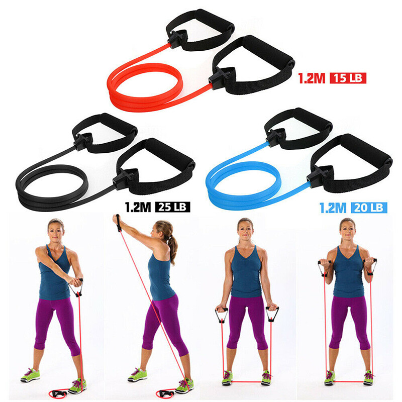 bashijian Fitness Exercise Cords Pull Rope Stretch Resistance Bands Elastic Yoga Training