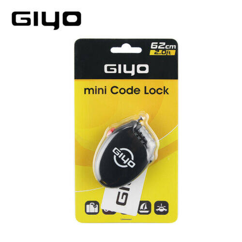 GIYO Khóa Xe Đạp Cáp Mini Đa Năng Khóa Xe Đạp Mật Khẩu 3 Chữ Số Khóa Mũ Bảo Hiểm Xe Đạp Khóa Khóa Mã Chống Trộm Cho Xe Đạp
