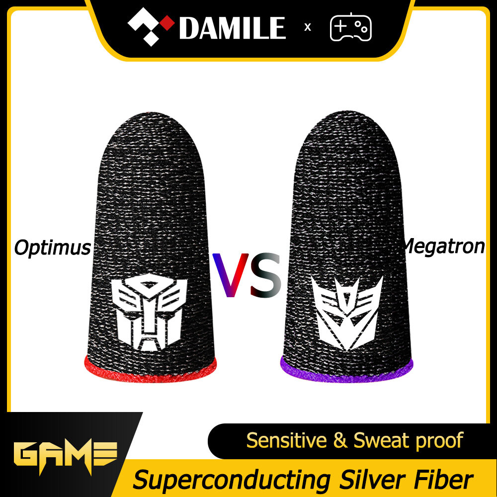 DAMILE Finger Gloves For Gaming Best Quality Finger Sleeve PUBG Thumb Gloves Pubg Finger Sleeve Mobile Gaming Accessories Controller For Pubg Triger Trigger Gamepad