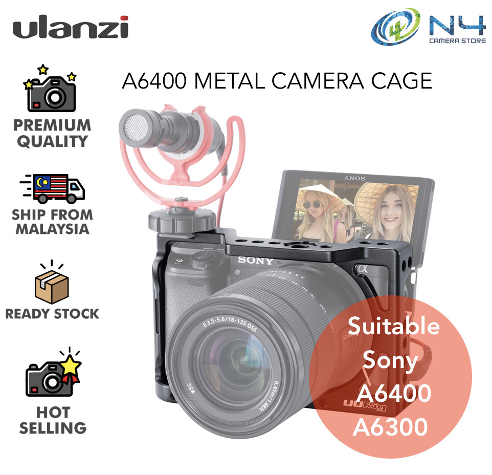 UURig Vlogging Metal Camera Cage for Sony A6400 Housing Video Rig