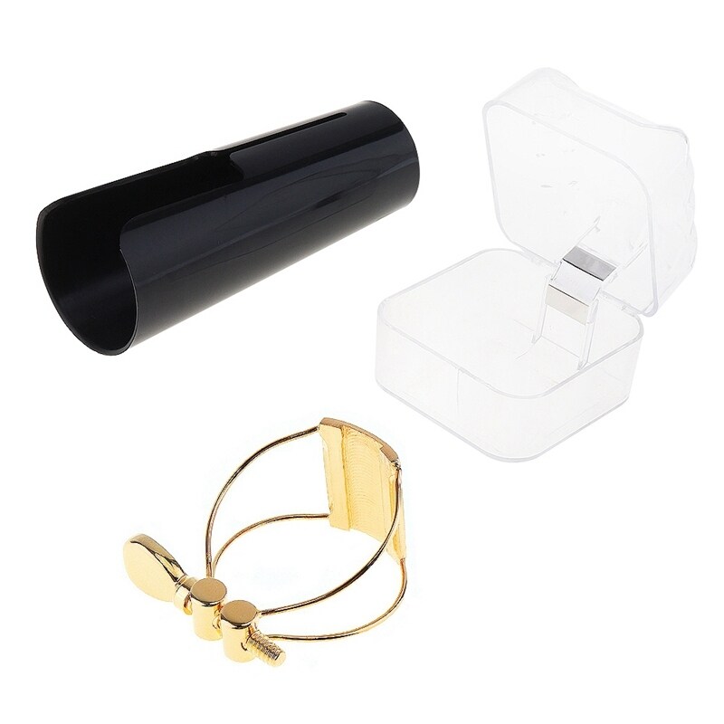 Gold-Plated Bb Clarinet Mouthpiece Ligature Clip With Flute Head Card Cap For Saxophone Malaysia