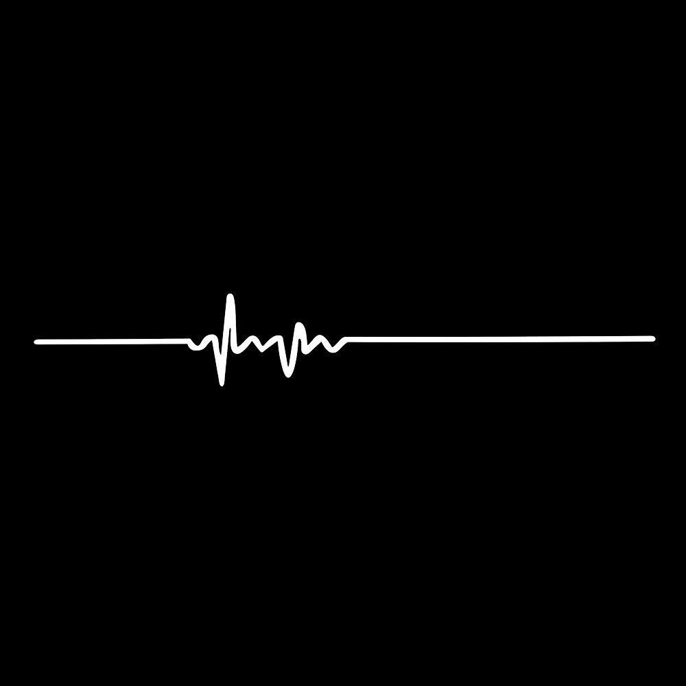 2PCS Simple Electrocardiogram Car Sticker Colorfast Vinyl Line Exterior Decoration Stickers High Quality Fashion Car Window Sticker