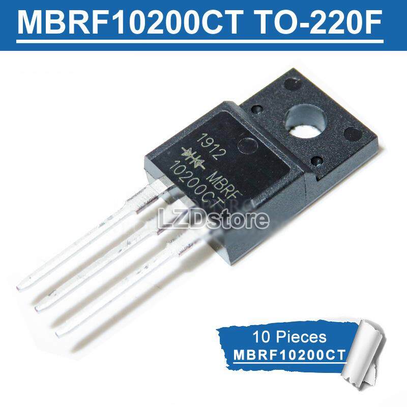 10pcs MBRF10200CT TO-220F 10200CT MBRF10200 TO-220 เครื่องหมาย Schottky ...